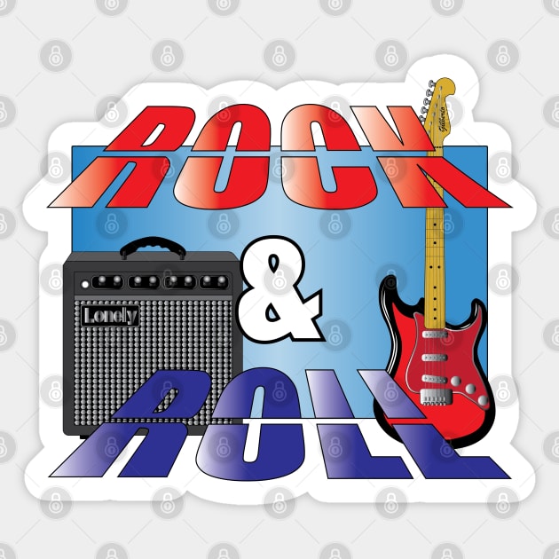 Rock & Roll Sticker by GilbertoMS